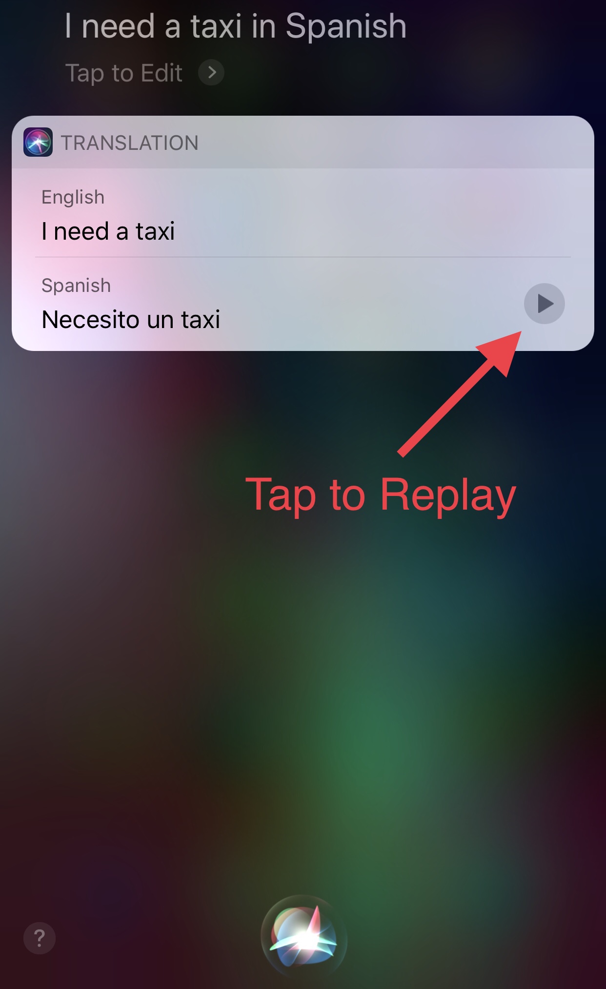 Things to Ask Siri-Translation